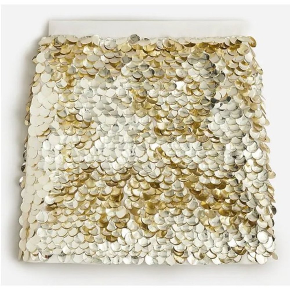 J.Crew Collection limited-edition circle sequin mini skirt NWT Size 8 minor flaw